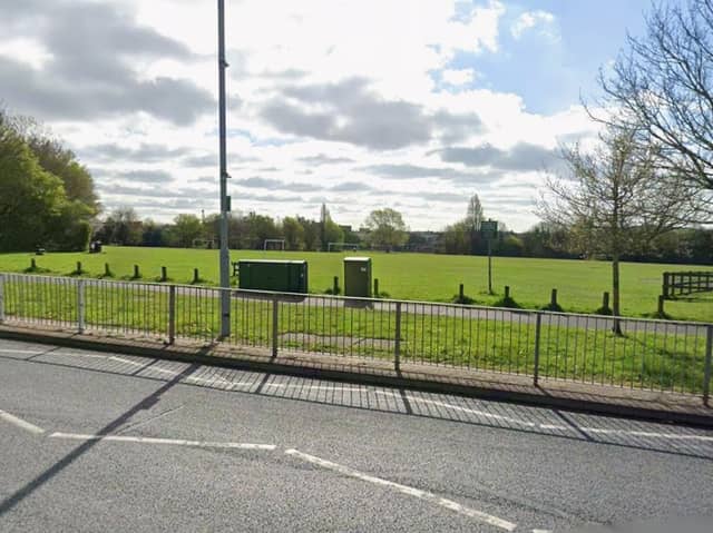 Playing fields off Allaway Avenue in Paulsgrove, Portsmouth