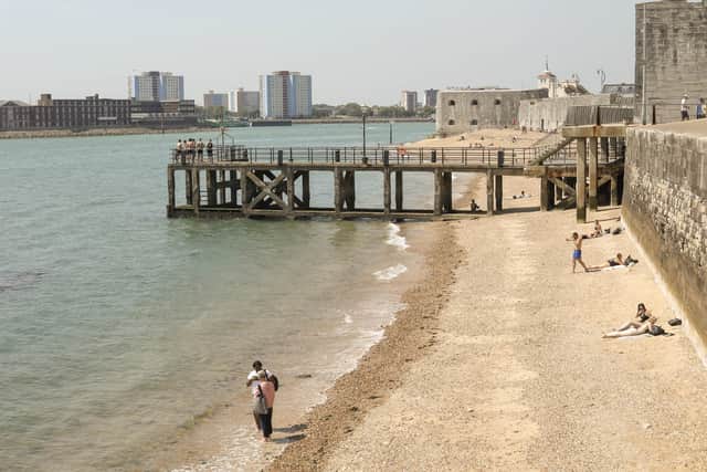 Southsea has been glistening in the sunshine this week.