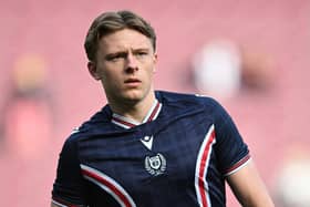 Edinburgh, Scotland, 21st March 2026.
Luke Graham of Dundee during the Hearts vs Dundee Scottish Premiership match at Tynecastle Park, Edinburgh. Picture credit should read: Neil Hanna / Sportimage