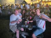 Football fans at the Ship Inn in Langstone for England-Ghana in the World Cup group stage on June 23, 2026