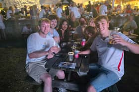Football fans at the Ship Inn in Langstone for England-Ghana in the World Cup group stage on June 23, 2026