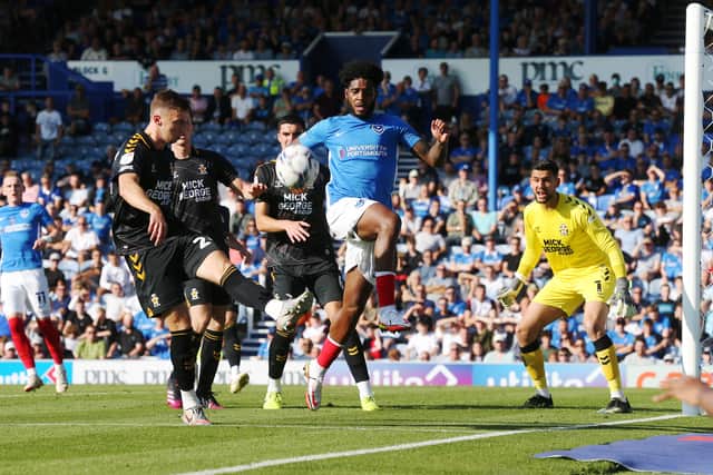 Former Pompey striker Ellis Harrison is to face his former club on July 18. Picture: Joe Pepler
