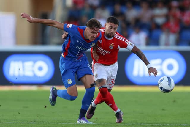 Marko Milovanović playing against Benfica last season. Pic: Getty.