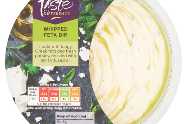 Sainsbury's Feta Dip with Mint Oil