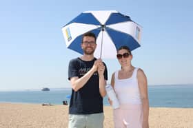Hot Weather pictures in Southsea, Portsmouth on Wednesday 24th June 2026
Pictured: Andrew Thurgood and Sarah Cooper
Picture: Habibur Rahman