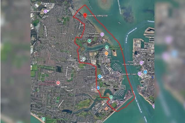 A map of where the dispersal order is being enforced.