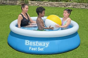 The six-foot Bestway Fast Set pool holds up to 940 litres and has fallen to less than half its recommended price