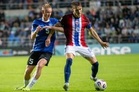 Pompey target Rocco Shein, left, vying with Norway's Martin Odegaard. Picture: Getty