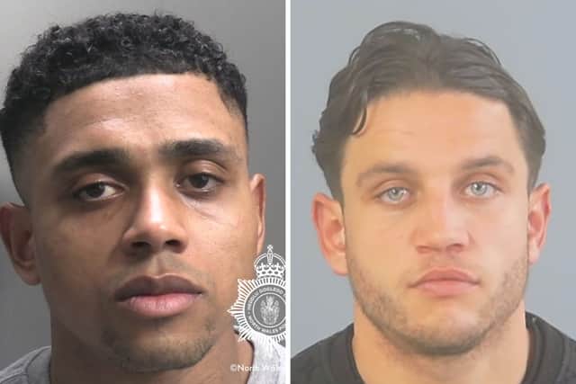 Yusef Tourino, left, and George Campion, right, have been jailed for multiple counts of fraud.