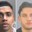 Yusef Tourino, left, and George Campion, right, have been jailed for multiple counts of fraud.