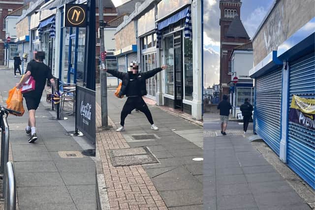 Lawless shoplifters in Albert Road, Southsea 