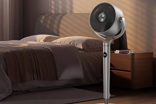 The DREO TurboPoly Fan 508S has become our go-to cooling essential this summer, with powerful airflow, remote control settings and colour-changing light making it a standout upgrade from our old desktop fan.