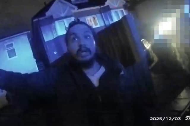 Body-worn video of Vickrum Digwa lying to officers that he had been ‘racially attacked’ by student Henry Nowak (Hampshire Police/PA)