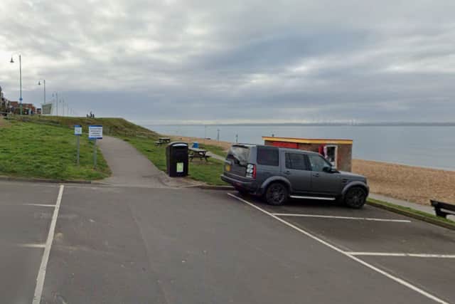 The Shack and Monks Hill car park at Lee-on-the-Solent
