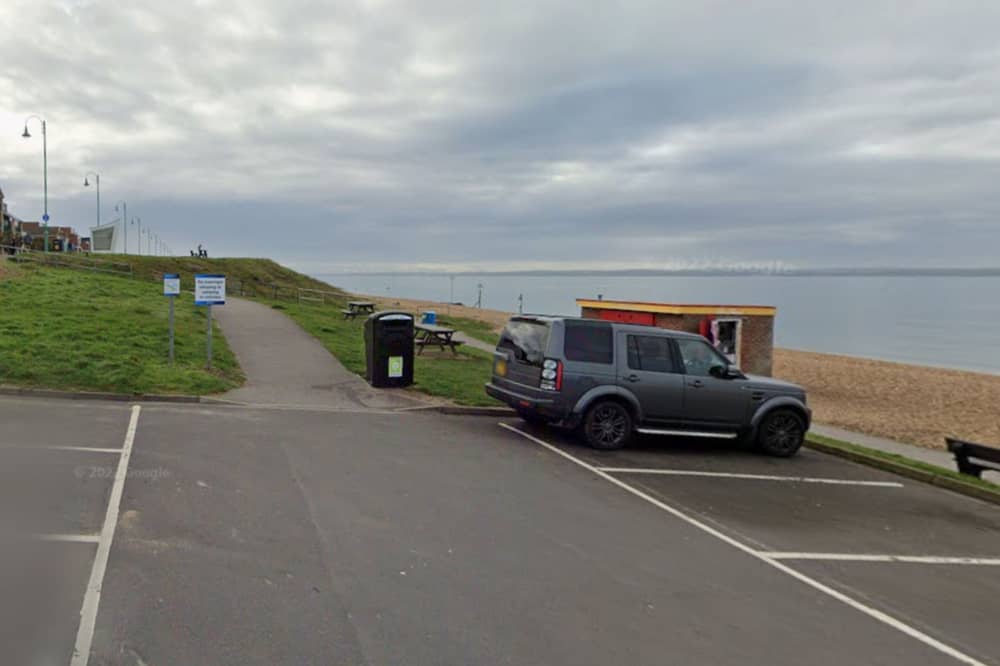 The Shack and Monks Hill car park at Lee-on-the-Solent