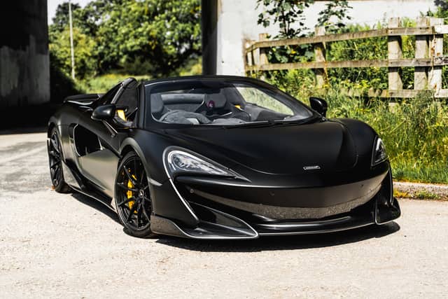 The 2019 McLaren 600LT Spider prize is accompanied by £5,000 in cash, with a £100,000 cash alternative available