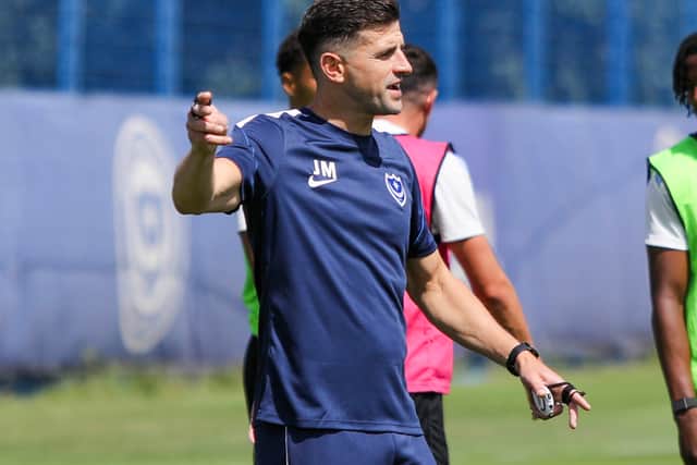 Pompey boss John Mousinho. Picture: Habibur Rahman