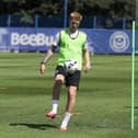 Josh Knight took part in the session having overcome a back issue. The centre-back was sidelined from November after the Blues discovered a stress fracture in his back.