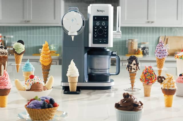 The Ninja CREAMi Scoop & Swirl can make ice cream, soft serve, gelato, sorbet and milkshakes using pre-frozen ingredients