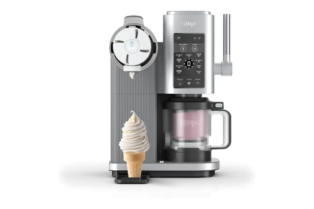 The Ninja CREAMi Scoop & Swirl can make ice cream, soft serve, gelato, sorbet and milkshakes using pre-frozen ingredients
