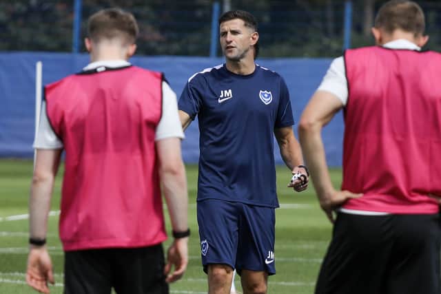 John Mousinho is today taking his squad on their pre-season training camp. Picture: Habibur Rahman