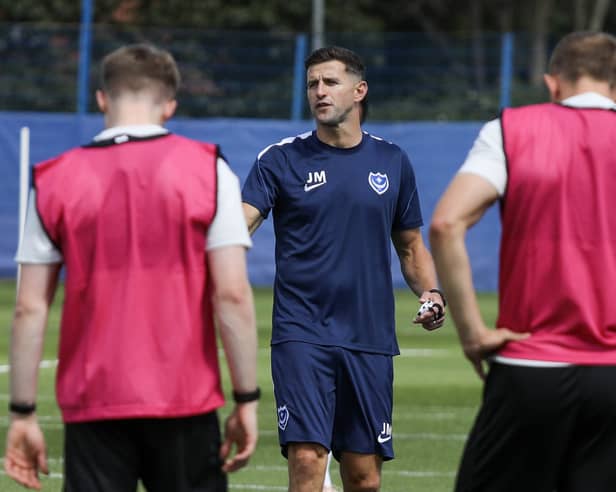 Pompey boss John Mousinho. Pic: Habibur Rahman
