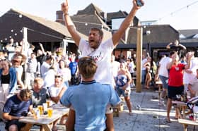 England v DR Congo  - Goal celebrations at the Green Posts Picture:Marcin Jedrysiak