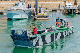 Landing Craft F8 leaving the pontoon at Boathouse 4