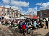 A picture of the monthly market operated by Anchored in Gosport before the agreement with the council came to an end.