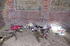 Alcohol and drug paraphernalia left in Gosport