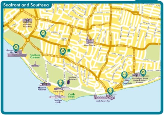 The Pride of Portsmouth: Southsea areas of the Portsmouth100 lion trail