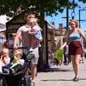 Fly-away baby cap soon retrieved. Fareham's Big Weekend, West Street, Fareham
Picture: Chris Moorhouse (040726-52)