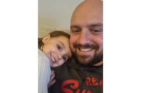 Aria Thorpe and her dad Tom Thorpe. Aria was stabbed at a house in Weston-super-Mare. A teenager was charged but found not guilty of murder and manslaughter