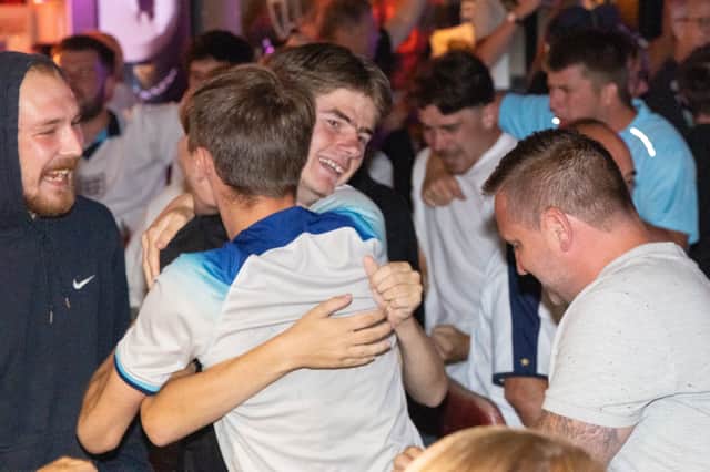 Fans at the Lord John Russell in Southsea for the England v Mexico World Cup game on Monday, July 6.