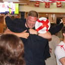 England fans celebrate victory over Mexico at the World Cup