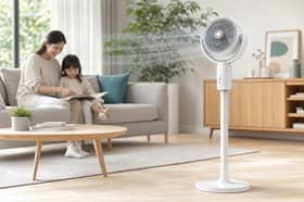 The Obero adjustable oscillating fan is designed for bedrooms, home offices and living spaces