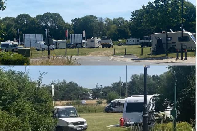 Travellers at Berewood Estate in Waterlooville