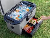 The Ninja FrostVault 47L cool box has a separate Dry Zone drawer and can keep ice for up to five days