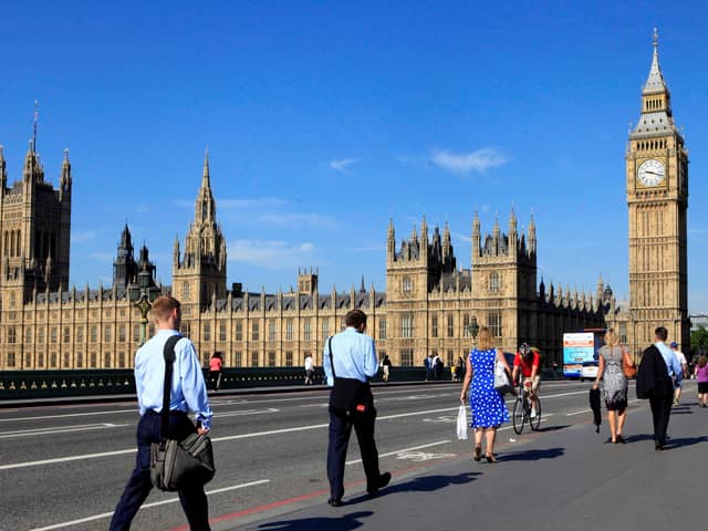 Big Ben and the Houses of Parliament topped the list