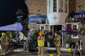 The fire spread to the Blue Bell Inn  in Emsworth at around 2am on Saturday, July 11.