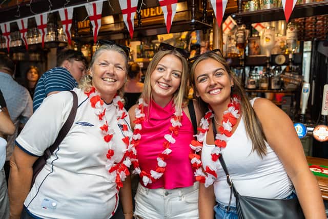 England fans at The Milton Arms stayed optimistic throughout the quarter-final clash.