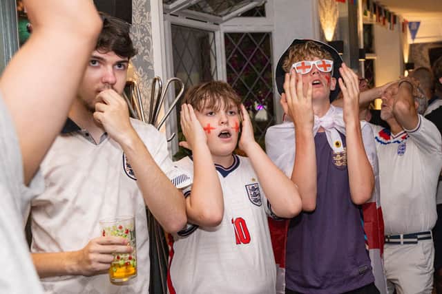 England fans were surprised to see Norway take the lead in the first half.