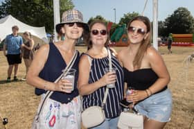 Katie Kerr, Lianne and Amy Bird at The Gosport Sunset Festival on Friday, July 10.
