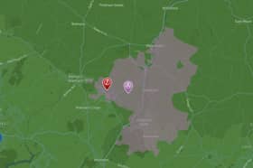 Over 1800 homes are without power.