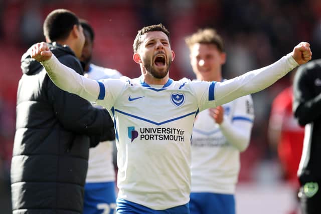 Conor Chaplin at Pompey last season