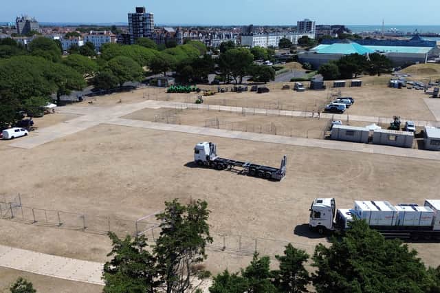 Preparations for Sail GP at Southsea on Castle Field on Monday 13th July 2026
Picture: Habibur Rahman