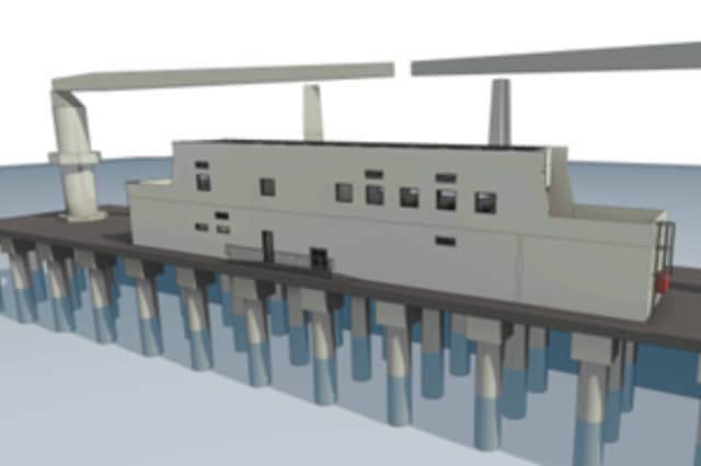 Drawing of the generator building due to be build at HMNB Portsmouth.