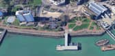 Aerial of Gosport's waterfront