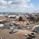 A GV of HMNB Portsmouth, the Royal Navy base in Portsmouth. Picture: Chris Moorhouse (160425)