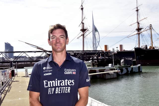 Dylan Fletcher MBE at Portsmouth Historic Dockyard to mark the Emirates Great Britain Sail Grand Prix returning to the city on 25-26 July.
Picture: Sarah Standing (130726-4134)